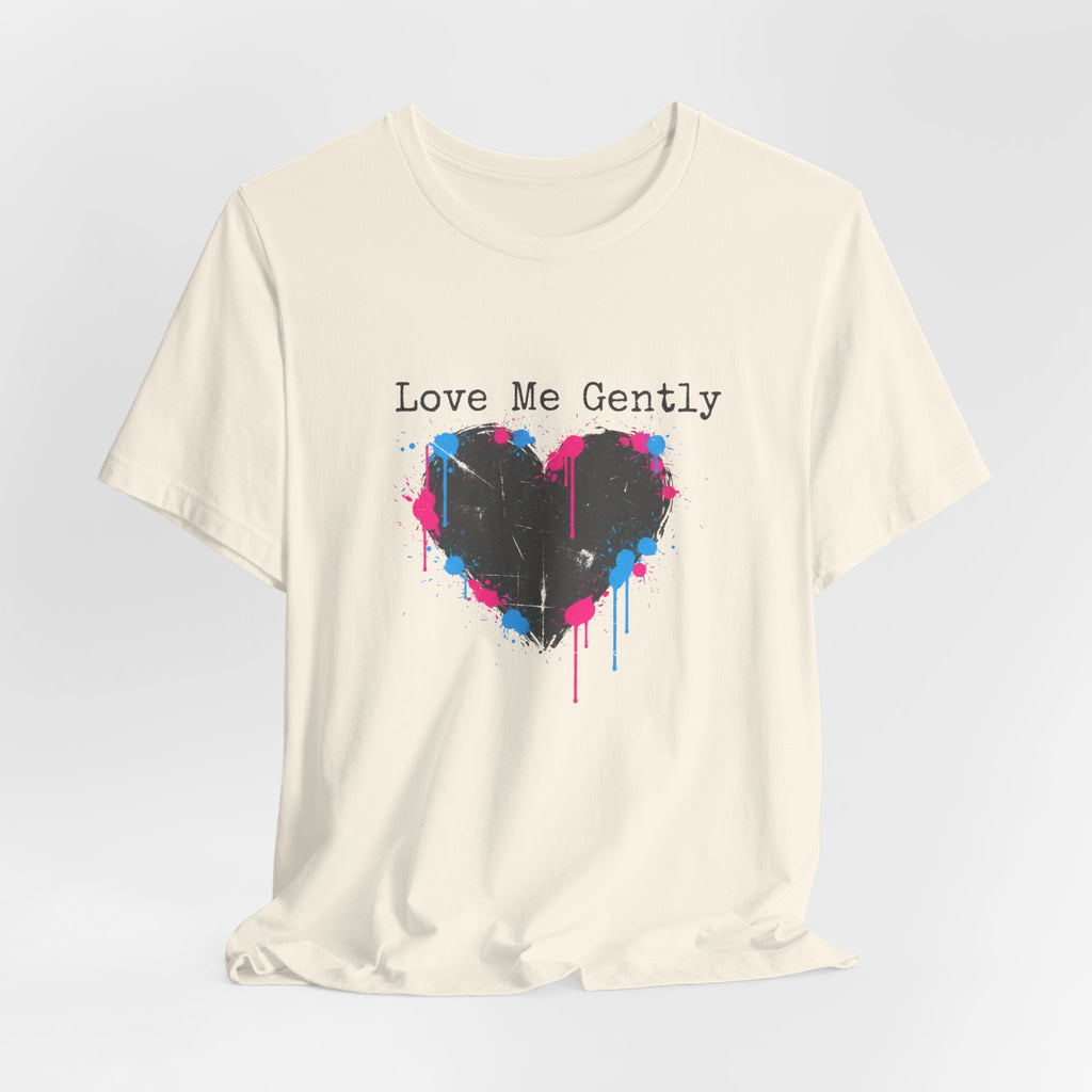 Distressed Graffiti Heart Tee | grunge heart shirt, punk heart design