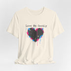 Distressed Graffiti Heart Tee | grunge heart shirt, punk heart design