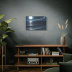 Moonlit Ocean Canvas Wall Art — Serene Night Seascape Matte Stretched Print