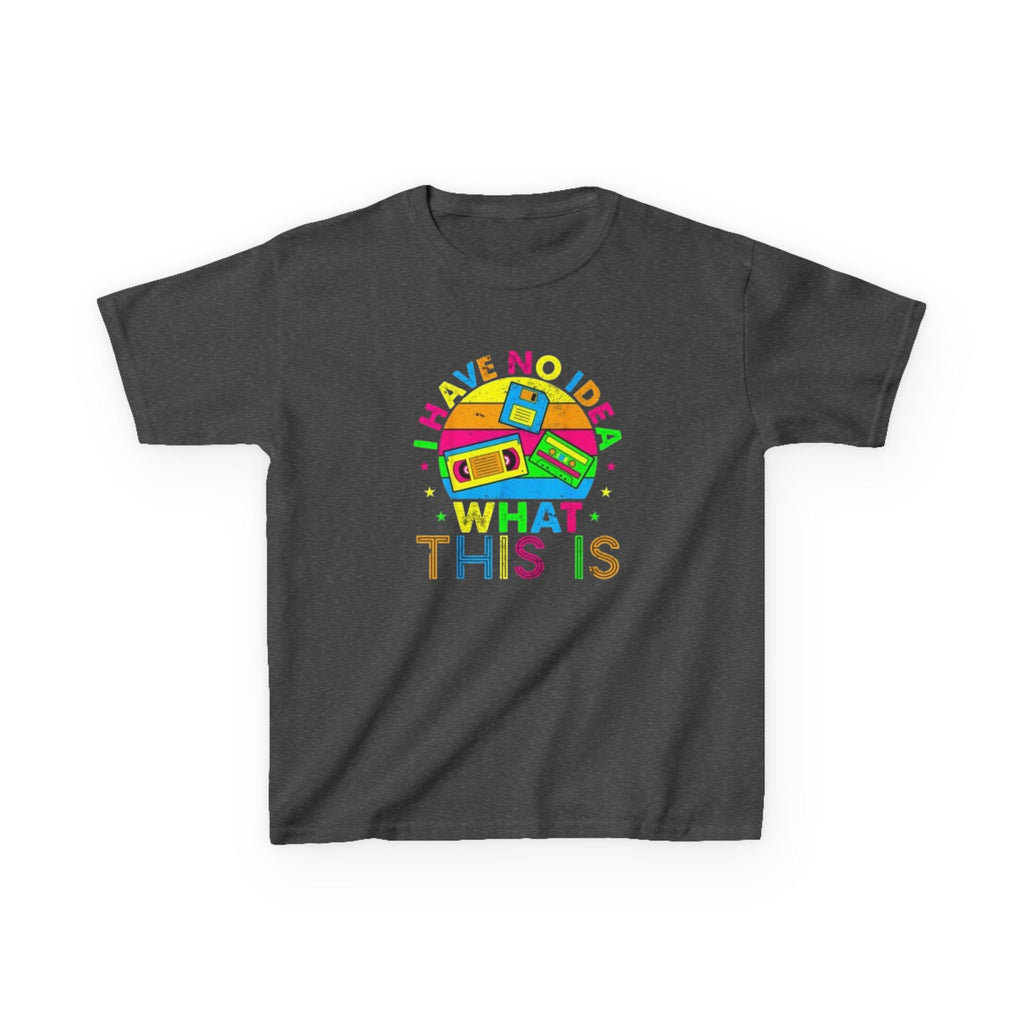 Kids T-Shirt — "I Have No Idea What This Is" Colorful Retro Toy Graphic