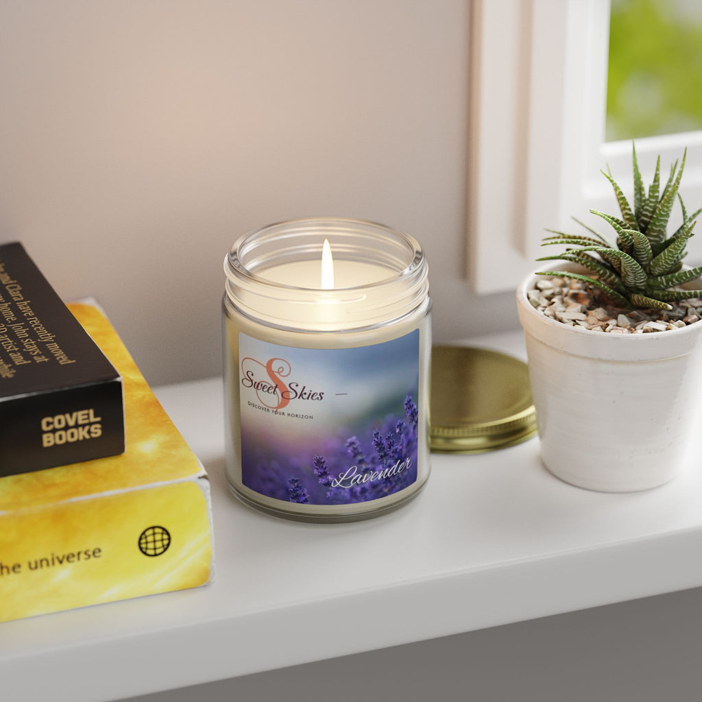Lavender Scented Candle — Coconut Apricot Wax (9oz)