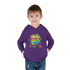 Toddler Hoodie — "I Have No Idea What This Is" Colorful Toy Graphic