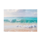Seaside Waves Matte Canvas Print — Tranquil Beach Wall Art, Stretched 1.25"