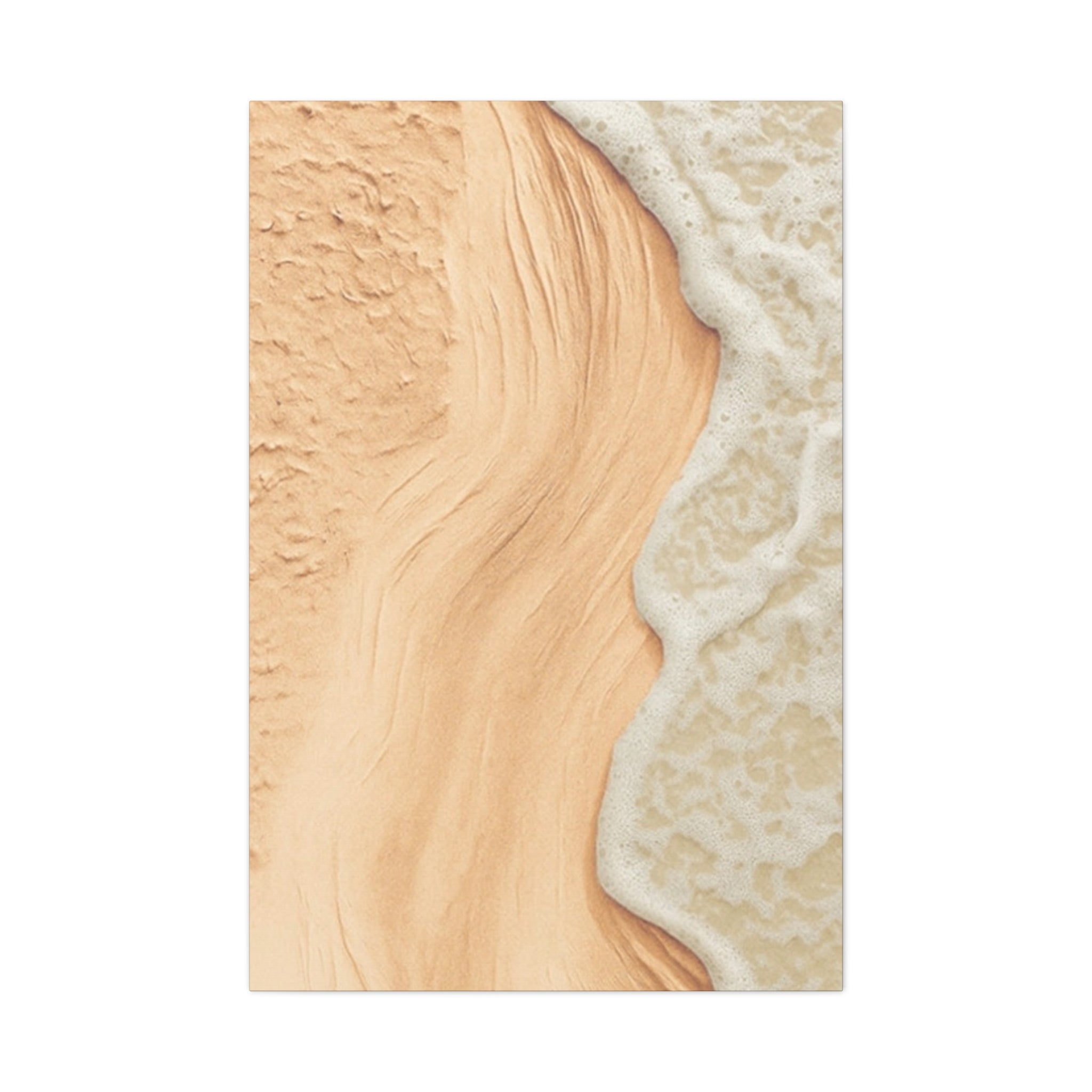 Coastal Beach Canvas Print – Sandy Shoreline Wall Art