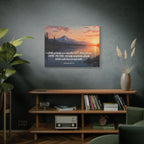 Psalm 121 Canvas Wall Art — "I Will Lift Up Mine Eyes unto the Hills" Inspirational Landscape