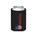 Can Cooler - 'Merica Peace Sign Patriotic Beer Koozie for 4th of July