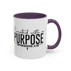 Created with a Purpose Ceramic Mug — Inspirational Ephesians 2:10 Coffee Cup