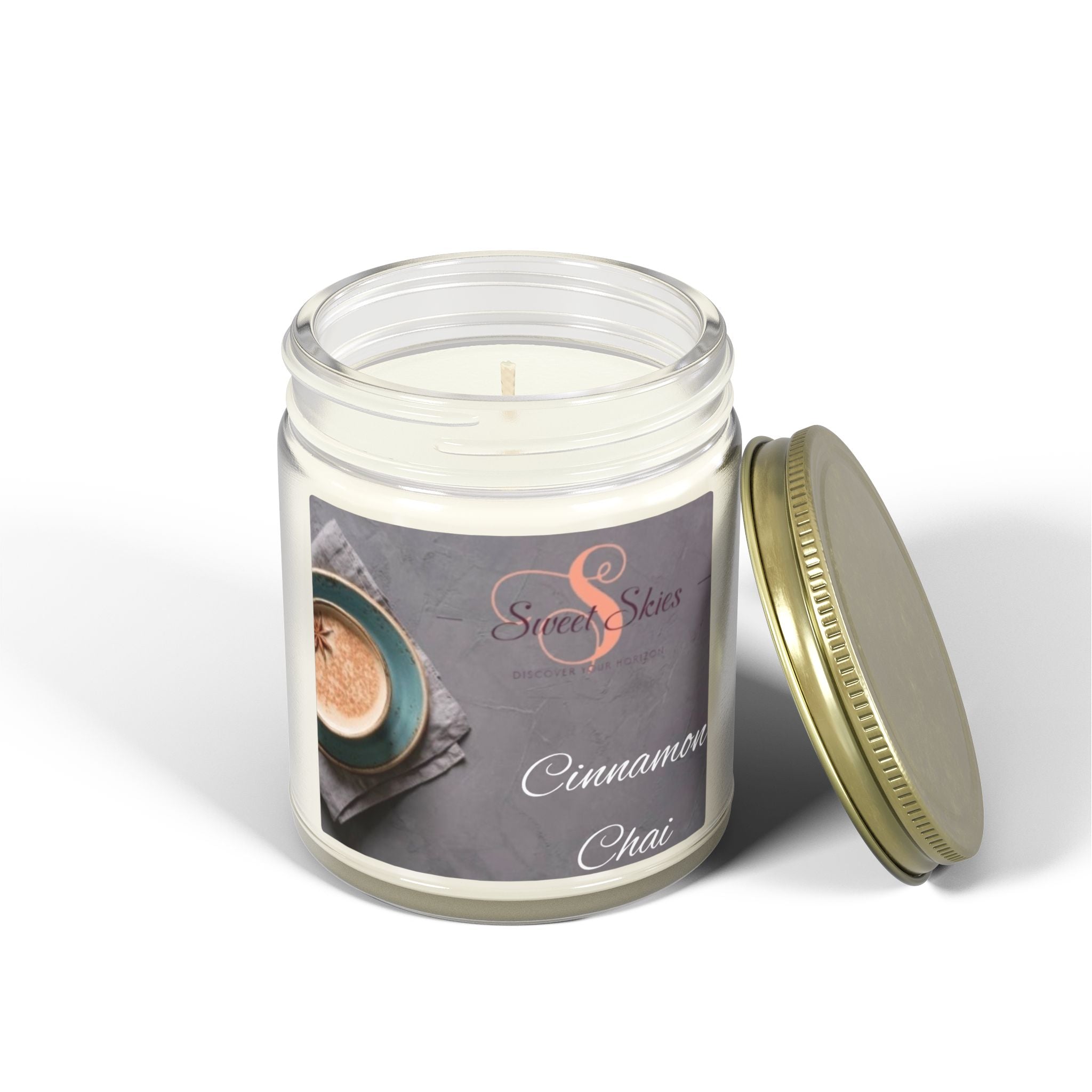 Cinnamon Chai Scented Candle — Coconut Apricot Wax (9oz)