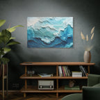 Ocean Waves Texture Matte Canvas Print