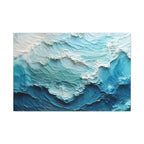 Ocean Waves Texture Matte Canvas Print