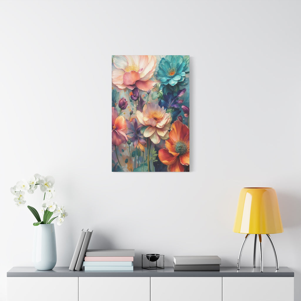 Floral Dreamscape Matte Canvas Print — Stretched 1.25"