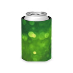 Green Bokeh Can Cooler – Insulated Beverage Koozie