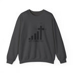Crewneck Sweatshirt — "Get Connected" Cross Signal Christian Faith Pullover