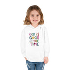 Toddler Hoodie — "God Is Good All The Time" Cute Faith Pullover