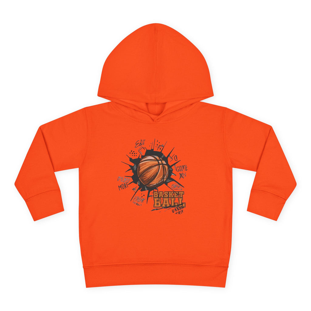 Toddler Basketball Hoodie – 'Ball' Graphic Pullover for Kids