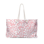 Pink Floral Weekender Bag — Large Floral Travel Tote for Beach & Weekend Getaways