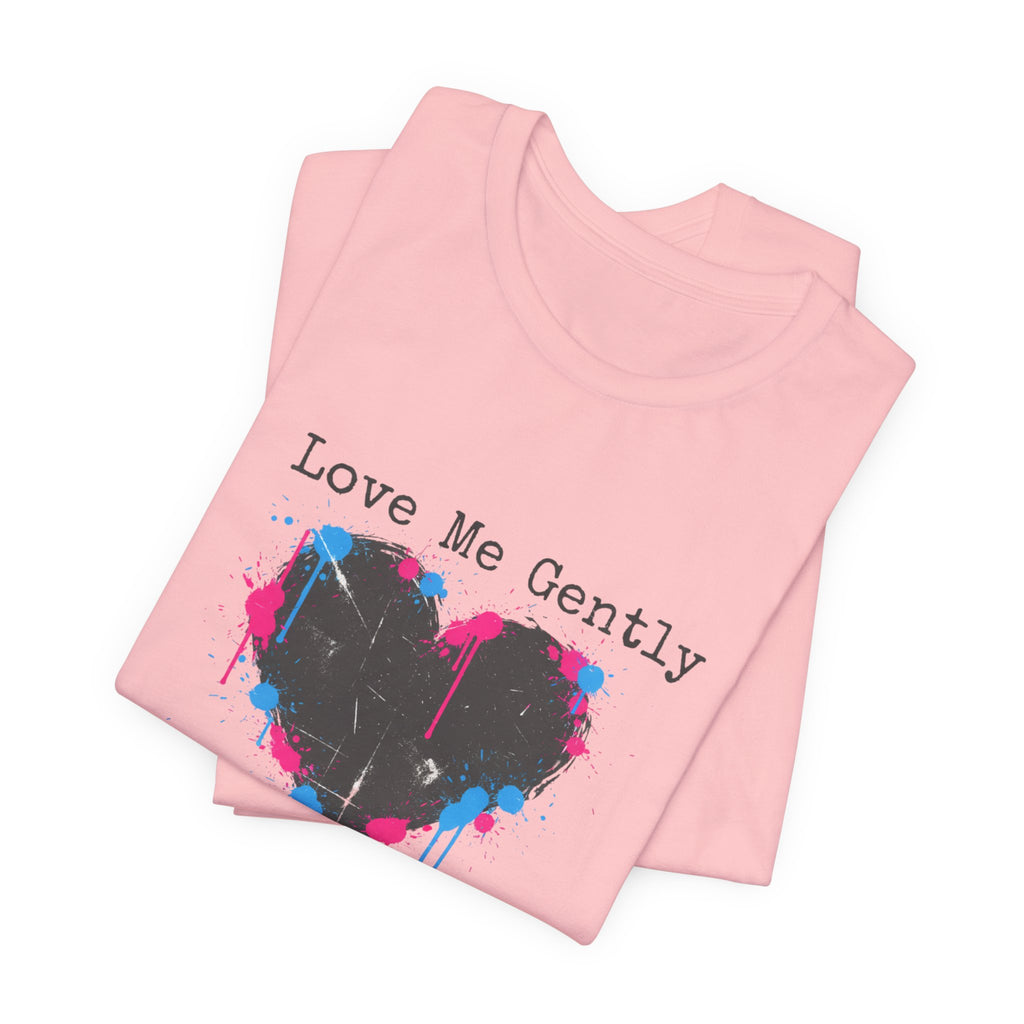 Distressed Graffiti Heart Tee | grunge heart shirt, punk heart design