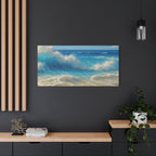 Sunny Beach Waves-Matte Canvas, Stretched, 1.25"