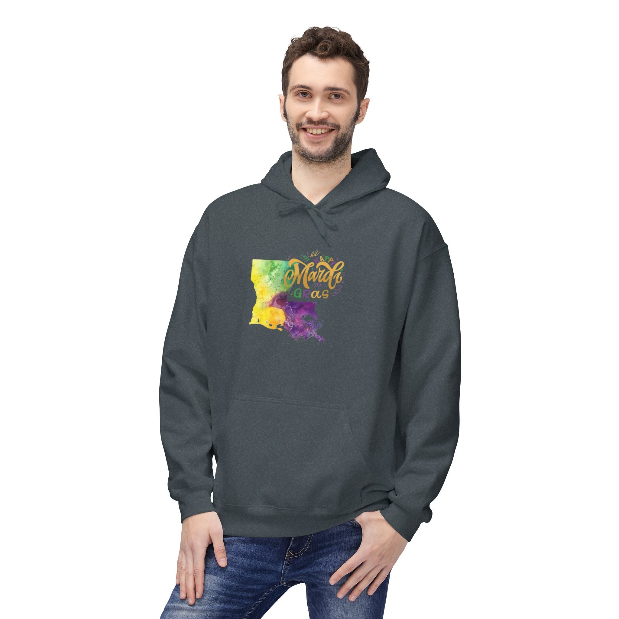 New Mexico Watercolor 'Amarillo' Hoodie — Southwestern State Pride Pullover