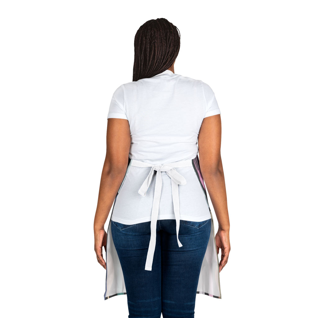 Cutlery Pattern Apron — Colorful Spoon & Fork Kitchen Apron