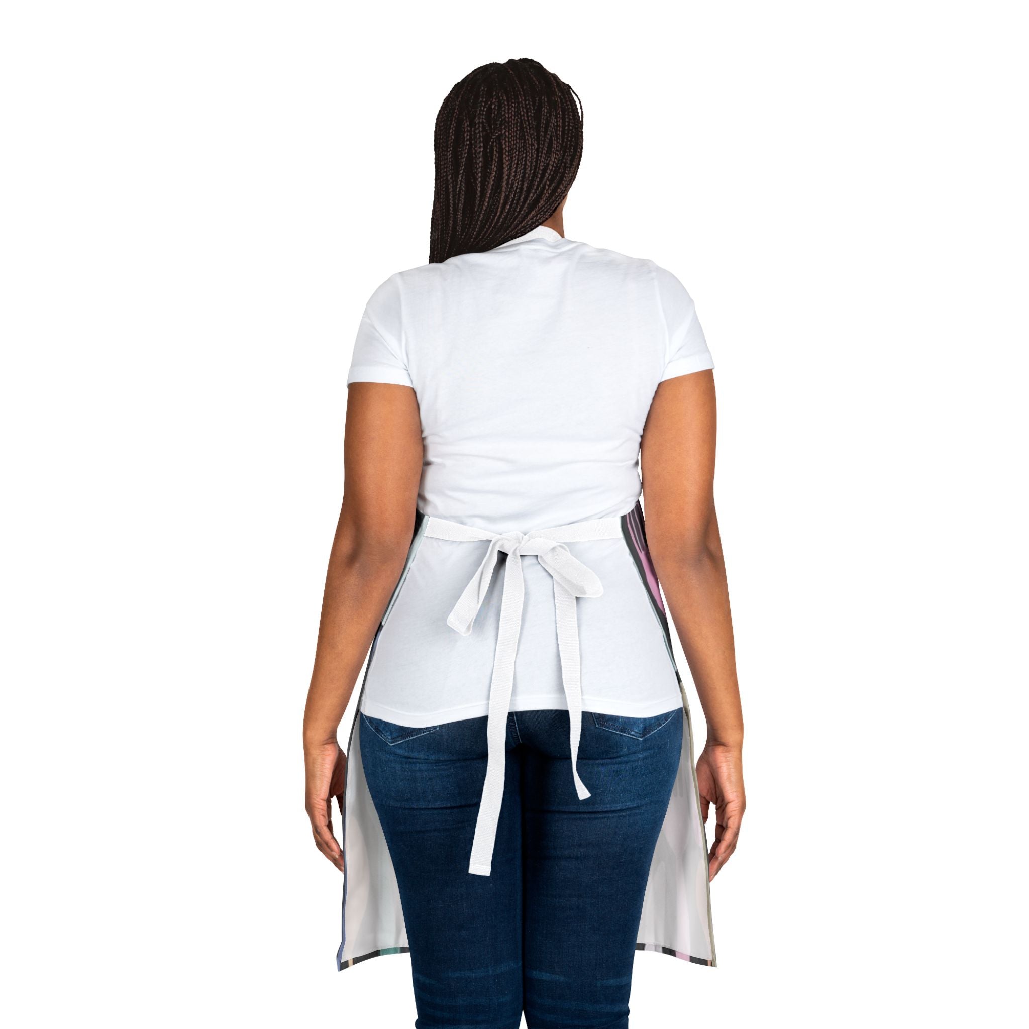 Cutlery Pattern Apron — Colorful Spoon & Fork Kitchen Apron