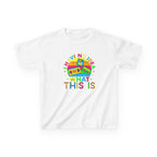 Kids T-Shirt — "I Have No Idea What This Is" Colorful Retro Toy Graphic