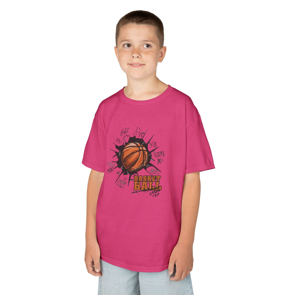 Kids Basketball Tee — Slam Dunk Graphic Shirt