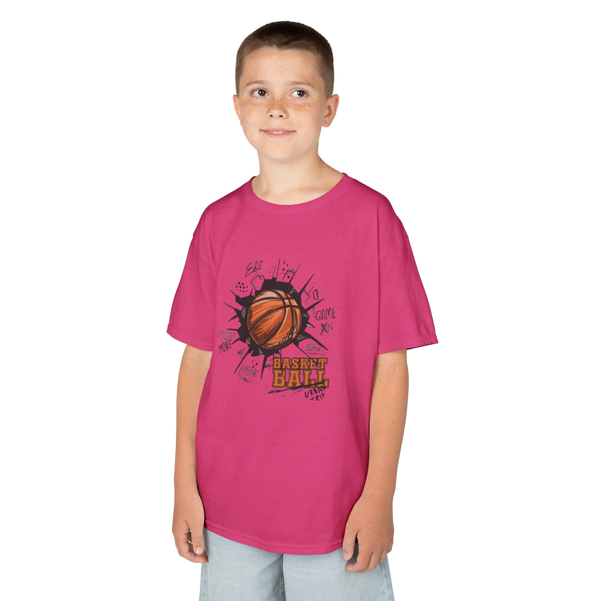 Kids Basketball Tee — Slam Dunk Graphic Shirt