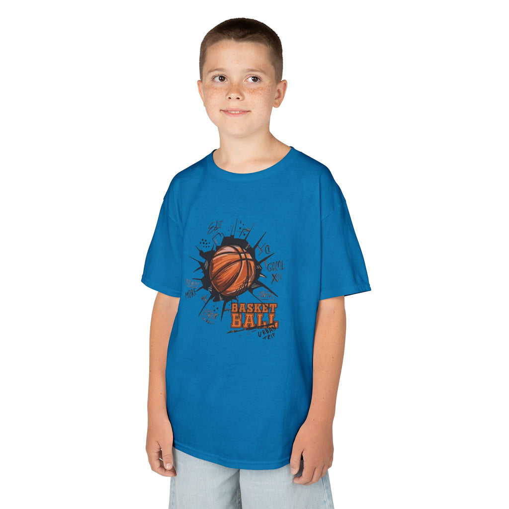 Kids Basketball Tee — Slam Dunk Graphic Shirt
