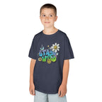 Kids Tee — "Stay Wild" Graffiti Daisy Graphic