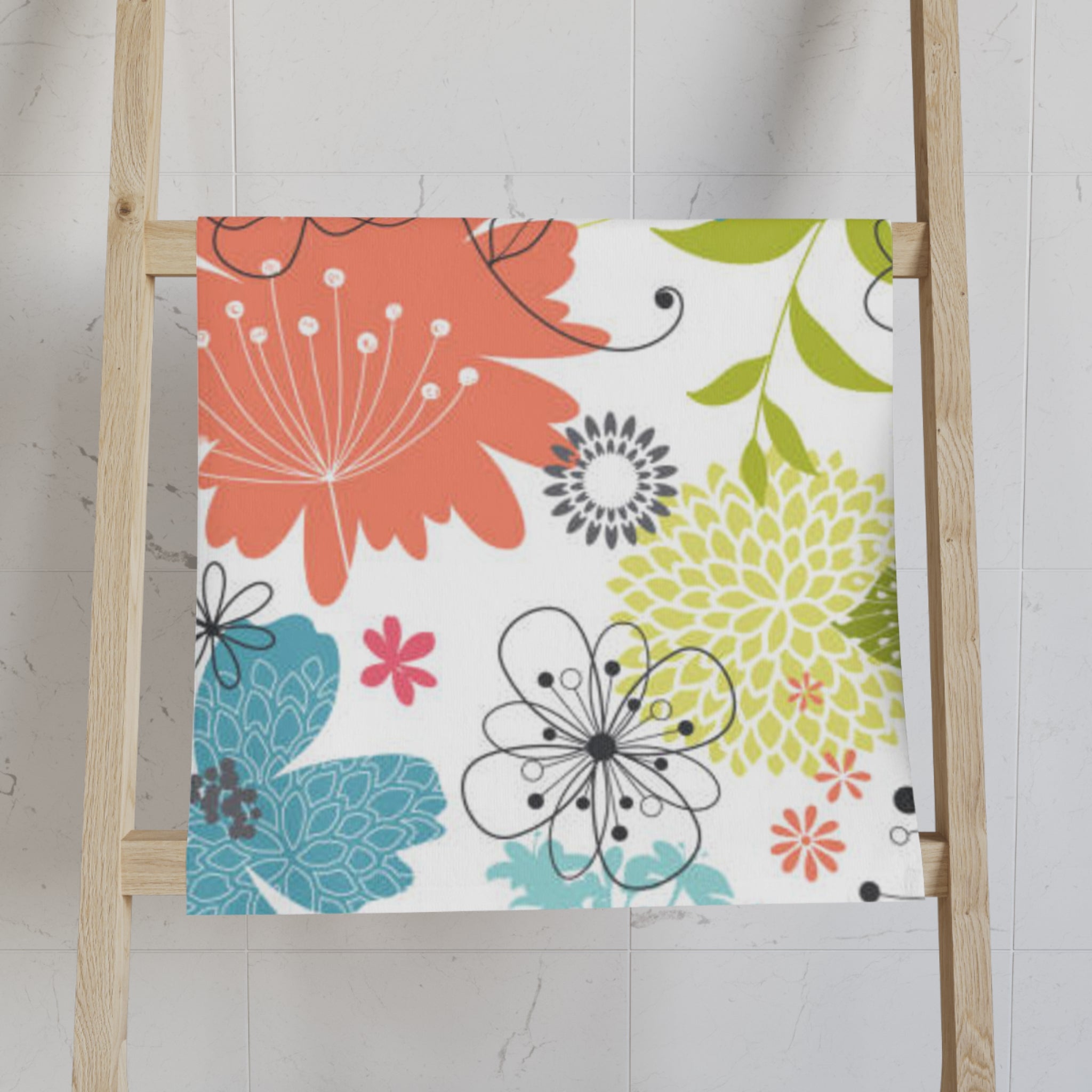 Floral Burst Hand Towel — Bright Garden Kitchen & Bath Towel