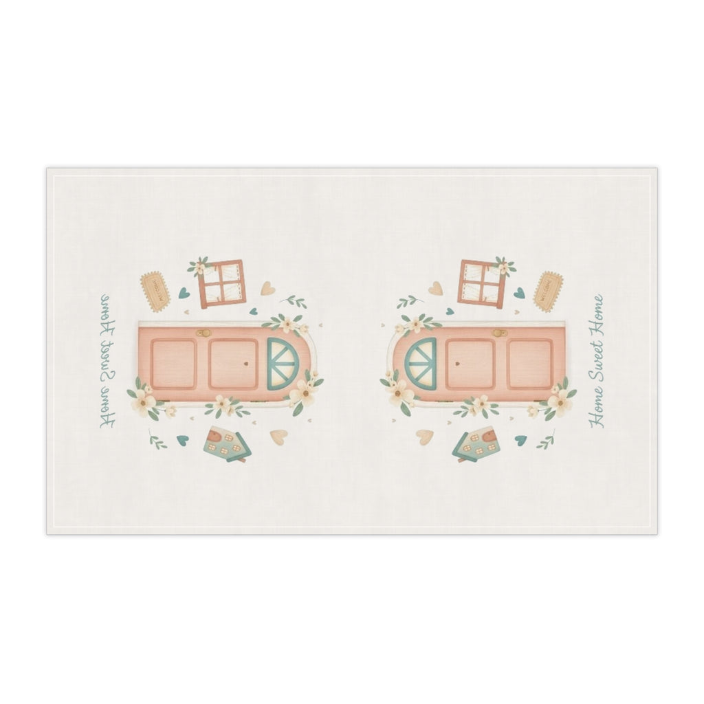 Home Sweet Home Tea Towel — Cottage Door Kitchen Dish Towel (Set)