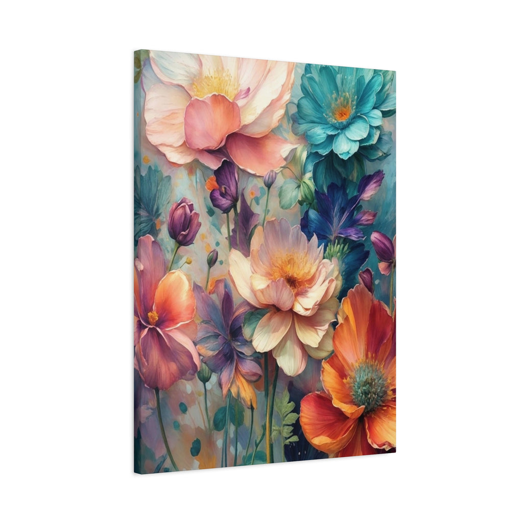 Floral Dreamscape Matte Canvas Print — Stretched 1.25"