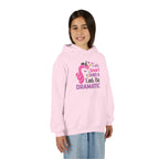 Youth Hoodie - "Cute Smart and a Little Bit Dramatic" Unicorn Pullover