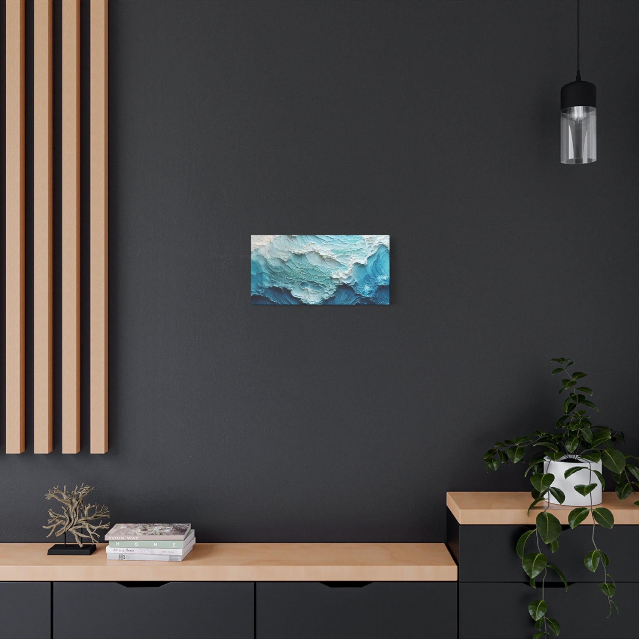 Ocean Waves Texture Matte Canvas Print