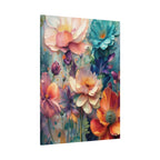 Floral Dreamscape Matte Canvas Print — Stretched 1.25"
