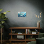 Ocean Waves Texture Matte Canvas Print