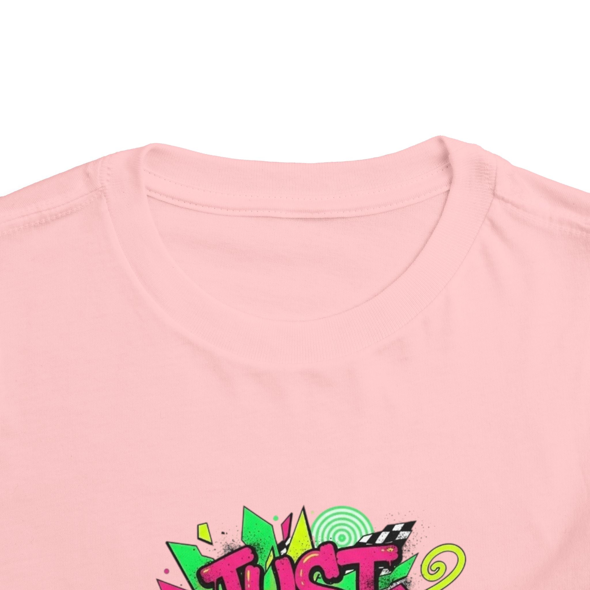 Toddler Tee - "Just Vibes!" Colorful Retro Graphic Kids T‑Shirt