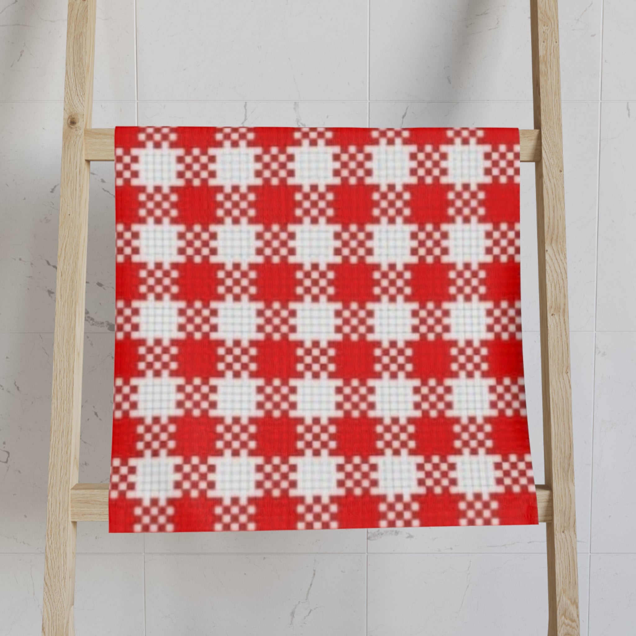 Red Buffalo Check Hand Towel — Farmhouse Kitchen Plaid