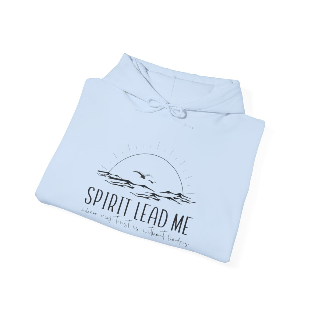 Spirit Lead Me Hoodie — Minimal Sunrise Christian Faith Sweatshirt