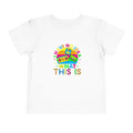 Toddler Tee — "I Have No Idea What This Is" Colorful Retro Toy Graphic