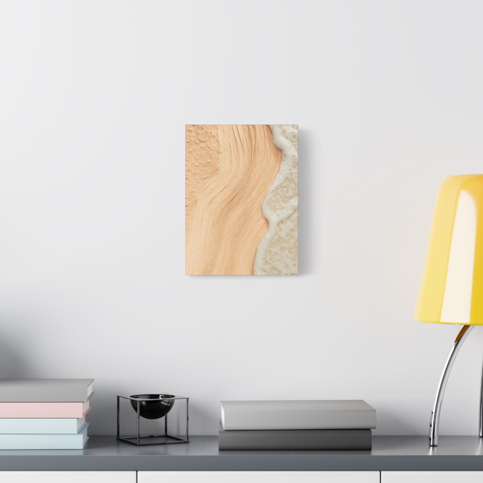 Coastal Beach Canvas Print – Sandy Shoreline Wall Art