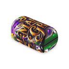 Mardi Gras Can Cooler – Festive Mask & Beads Neoprene Beer Koozie