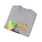 Mardi Gras Louisiana Watercolor T-Shirt — Happy Mardi Gras Celebration Tee