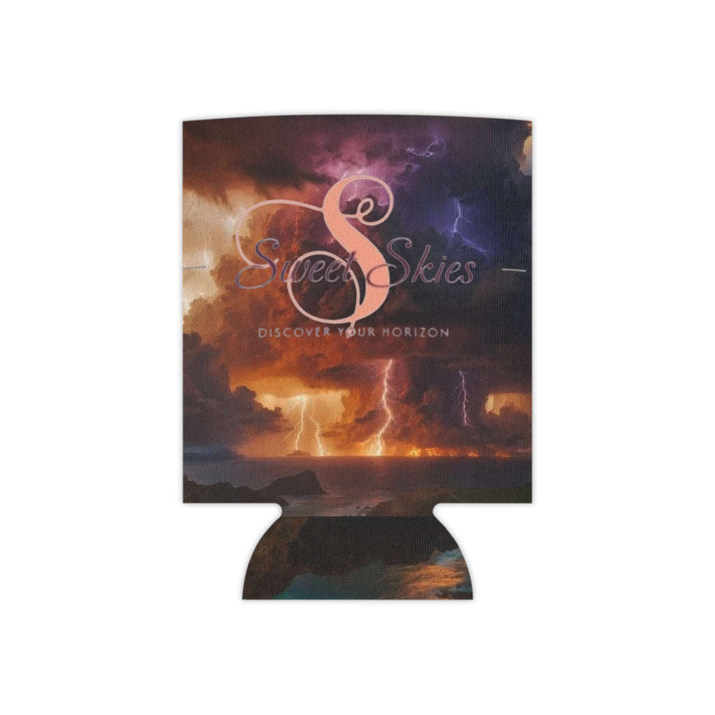 Sweet Skies Stormscape Can Cooler – Scenic Lightning Beach Beverage Insulator