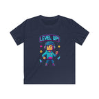 Kids T‑Shirt - "Level Up!" Gamer Pixel Art Birthday Tee