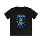 Kids T‑Shirt - "Level Up!" Gamer Pixel Art Birthday Tee