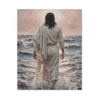 Jesus Walking on Water Matte Canvas Print