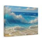 Sunny Beach Waves-Matte Canvas, Stretched, 1.25"