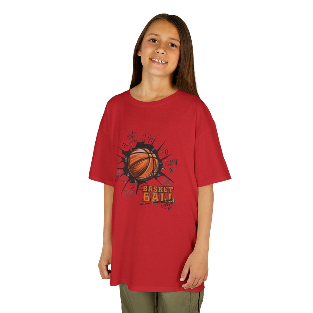 Kids Basketball Tee — Slam Dunk Graphic Shirt